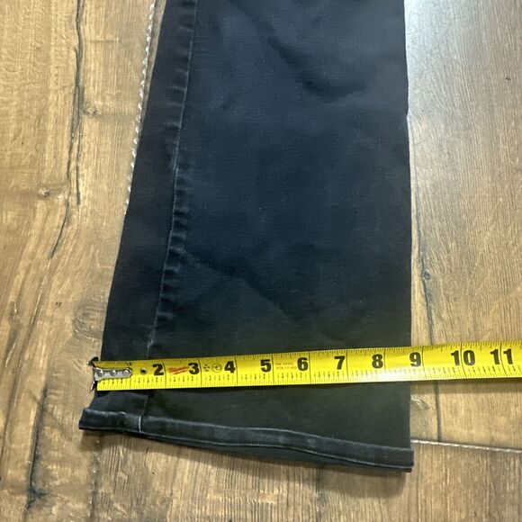 Signature Levi's Modern Boot Cut Jeans Women's Size 34X30 Black Denim Mid Rise - Picture 9 of 13